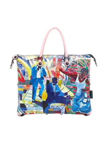 Wielobarwność torebka skórzana Gabs