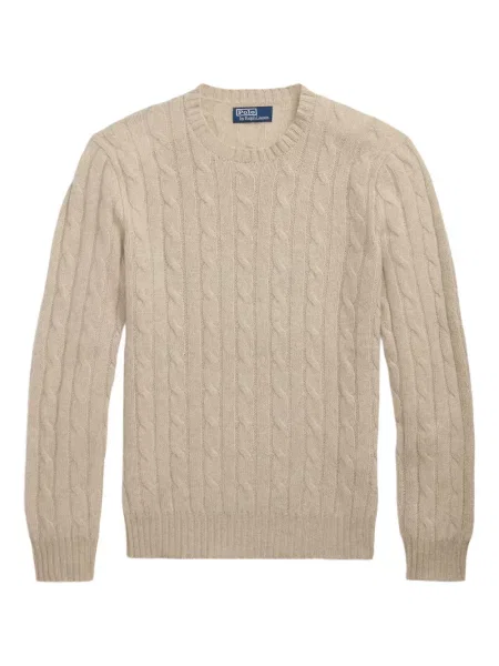 Prugasta majica Polo Ralph Lauren s printom s okruglim izrezom zelena