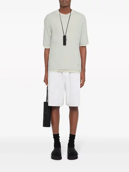 Szorty cargo Jil Sander białe