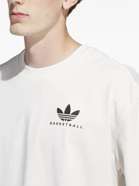 Tričko Adidas s polovičními zipem bílé