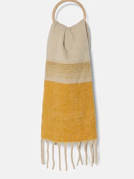 Шал Answear Lab дамски с десен бежово