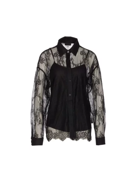 Lniana koszula Liu Jo czarna