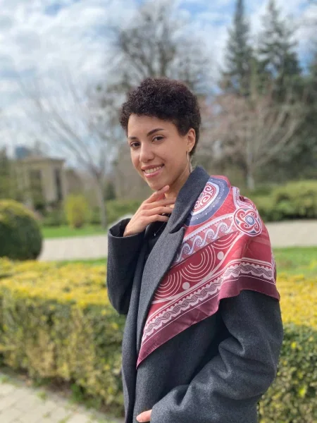 MyScarf Basic Хустка Мультиколор Шовк
