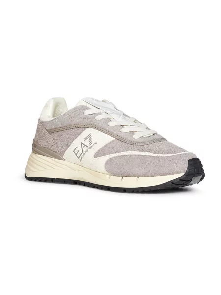 Sneakersy Emporio Armani Ea7 skórzane beżowe