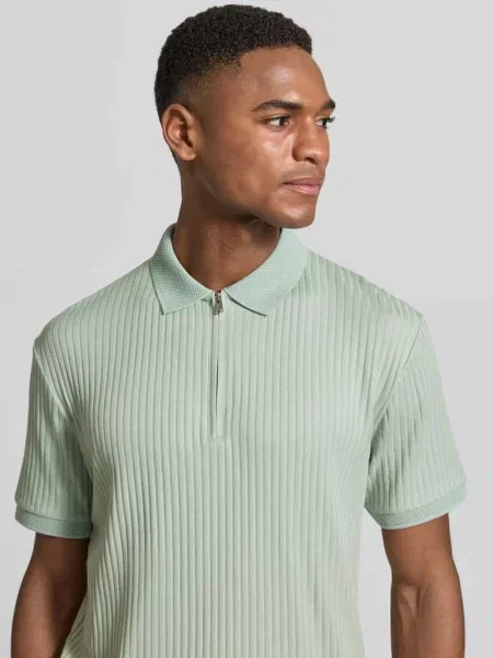 Koszulka polo o kroju regular fit z dodatkiem bawełny Model FAVE' Selected Homme