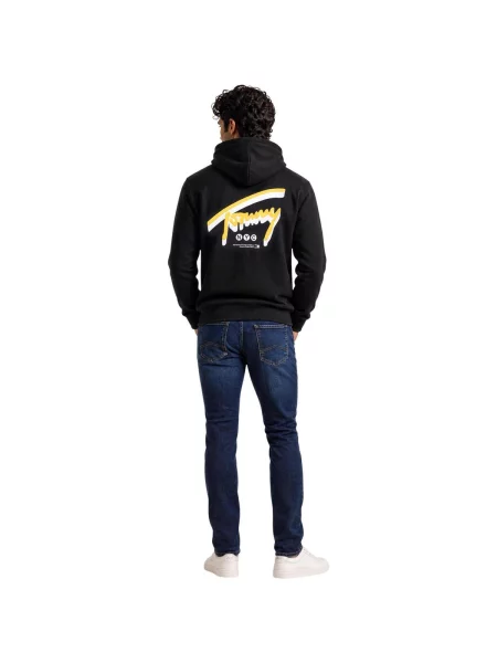Tommy Jeans Mikina NYC žltá biela čierna