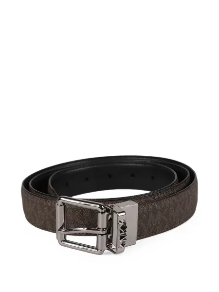 Curea Michael Kors cu imagine cu cataramă maro