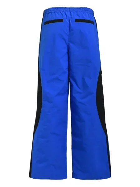 Pantaloni Breath cu broderie albastru