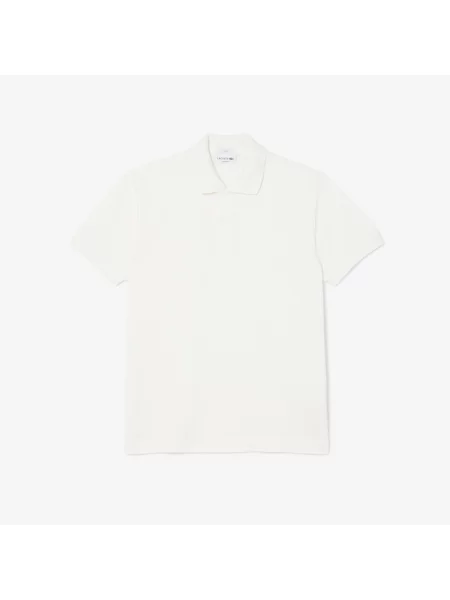 Lacoste Koszulka Polo Classic Fit Z Tłoczonym Logo biały