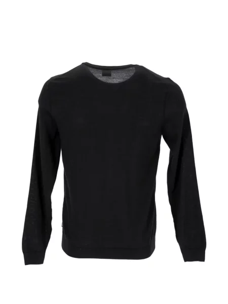 Pulover Boss tricotate cu decolteu rotund negru