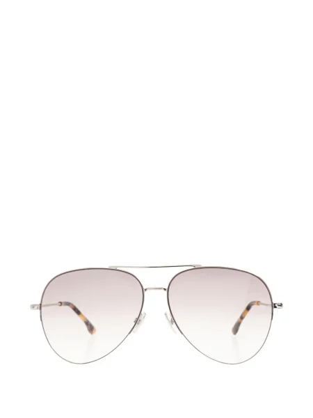 Ochelari de soare Victoria Beckham Eyewear cu imprimeu geometric argintiu
