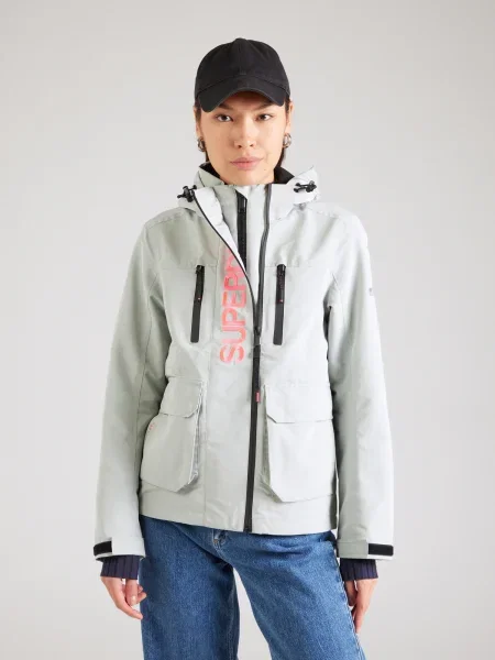 Vetrovka Superdry sivá