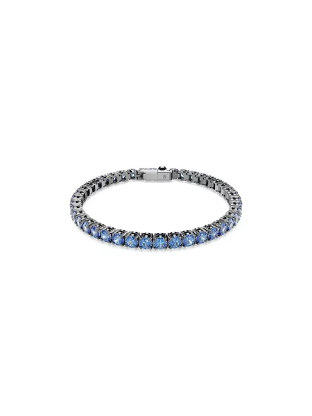 Bransoletka Swarovski do tenisa niebieska