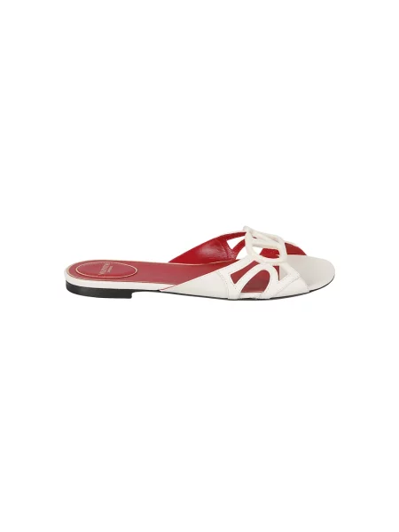 Klapki Valentino Garavani skórzane białe