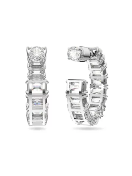 Swarovski kolczyki szare