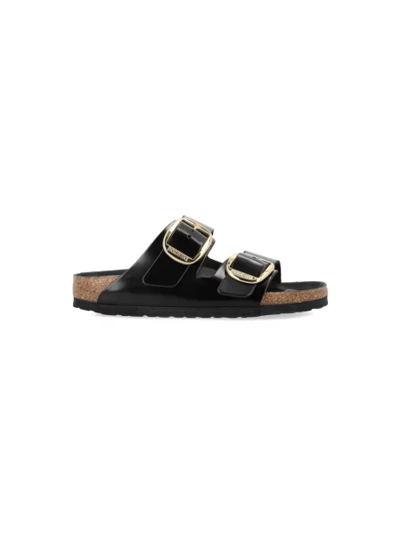 Klapki Birkenstock skórzane czarne