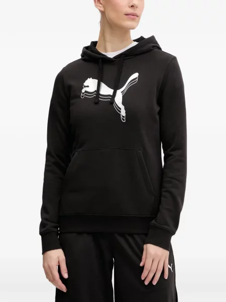 Hanorac cu glugă Puma cu imagine cu cordon negru