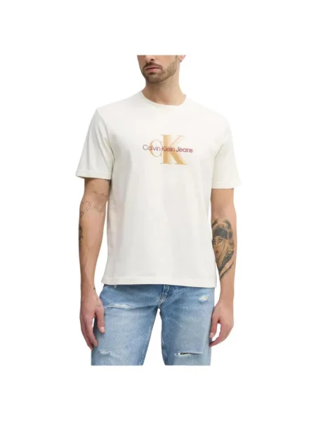 Tricou Calvin Klein Jeans bej