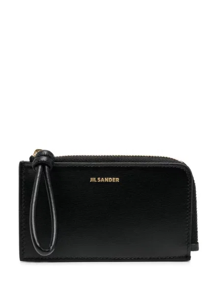 Portofel Jil Sander din piele negru
