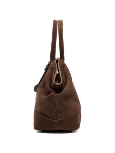 Geantă shopper Ash din piele de căprioară maro