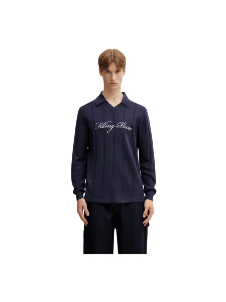 Sweter Filling Pieces piłkarski niebieski