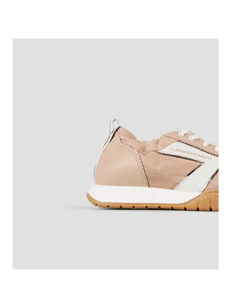 Sneakersy Alexander Smith skórzane beżowe