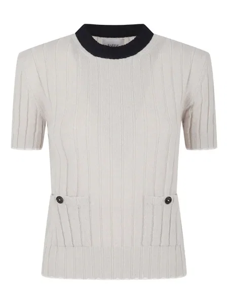 Top Barrie prążkowany szary