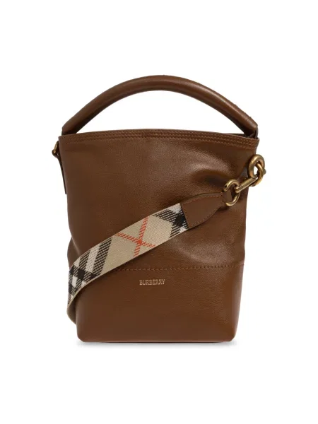 Torebka Burberry skórzana brązowa