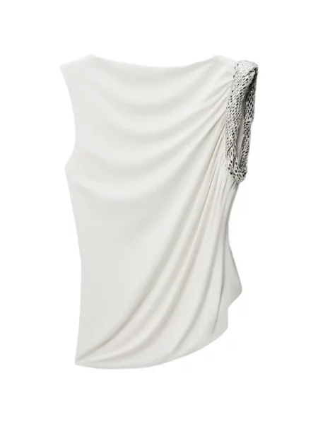 Top Alexander Wang fără mâneci alb