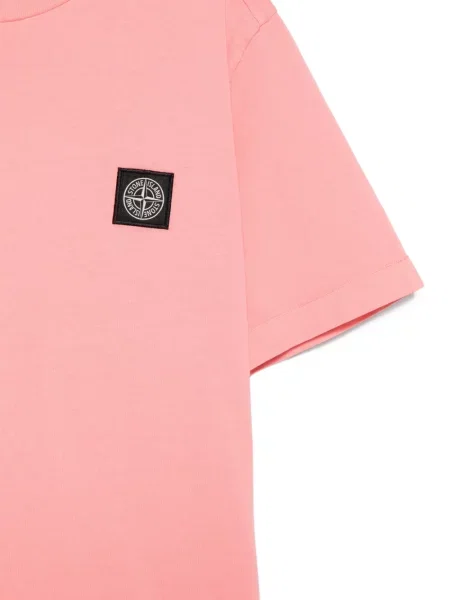 Koszulka dziecięca Stone Island różowa