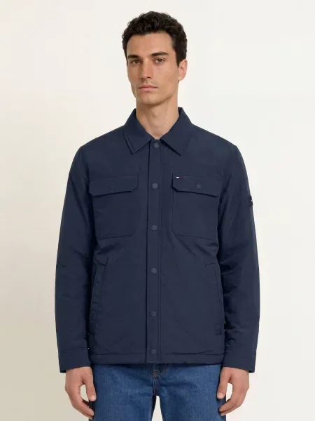 Tommy Hilfiger Svrchní Košile tmavě modrá