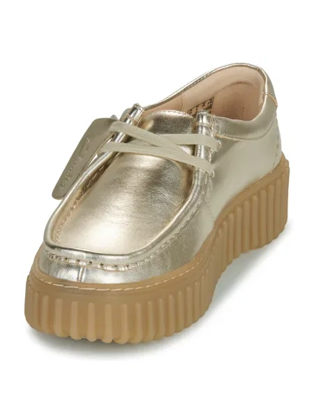 Pantofi Clarks auriu