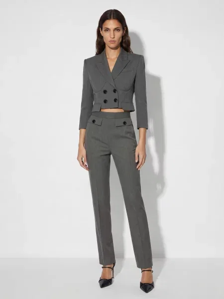 Брюки Elisabetta Franchi серые