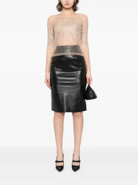Top Ermanno Scervino din tul de cristal