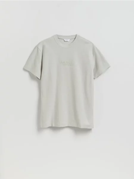 Reserved Tricou regular din verde-pal verde