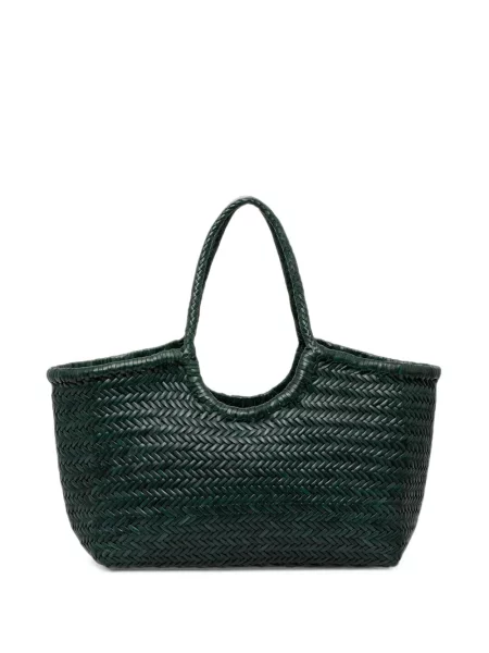 Geantă shopper Dragon Diffusion din piele verde