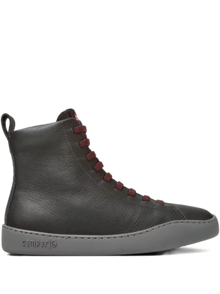 Sneakerși Camper cu șireturi din piele gri