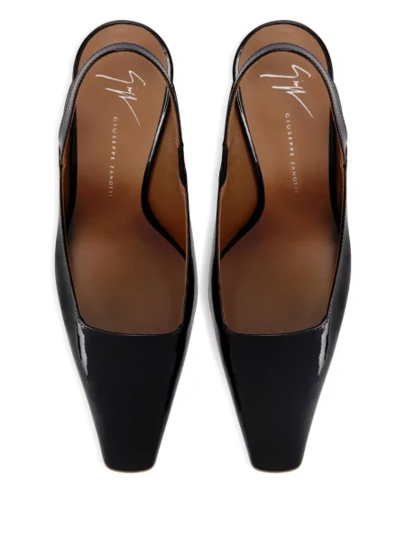 Pantofi cu toc Giuseppe Zanotti slingback negru