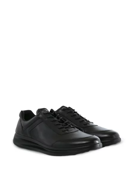 Sneakerși Ecco din piele negru