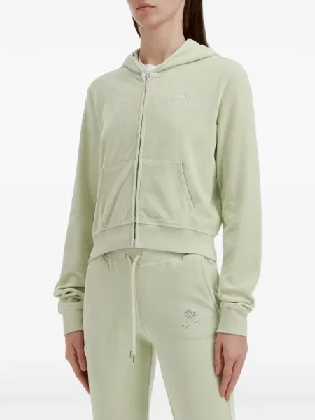 Hanorac cu glugă Sporty & Rich verde
