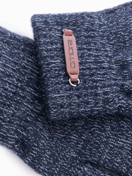 Elegantné pletené rukavice Ombre so slieňovým vzorom