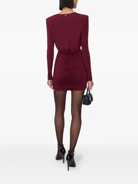 Rochie de cocktail Amiri drapată de costum roșu