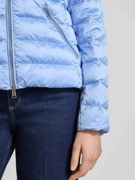 Taliowana pikowana kurtka z dwukierunkowym zamkiem błyskawicznym model ANYA' Beaumont Amsterdam