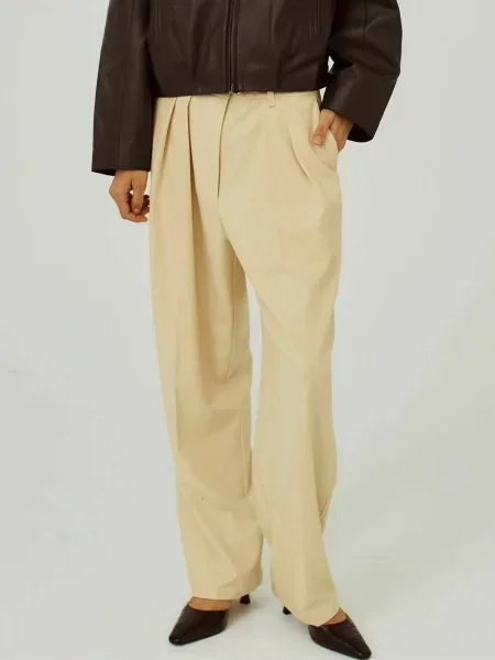 NORR Pantaloni Kamin galben