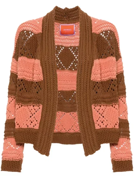 Cardigan La Doublej tricotate maro