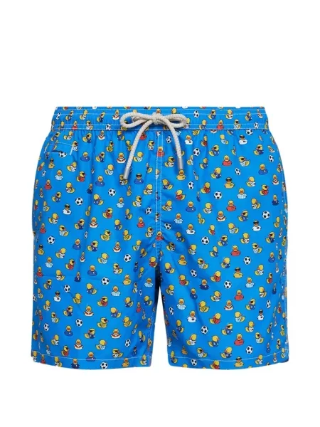 Fotbal slip de baie Mc2 Saint Barth cu imagine cu cordon albastru