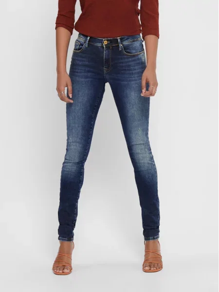ONLY Jeansy Shape Granatowy Skinny Fit