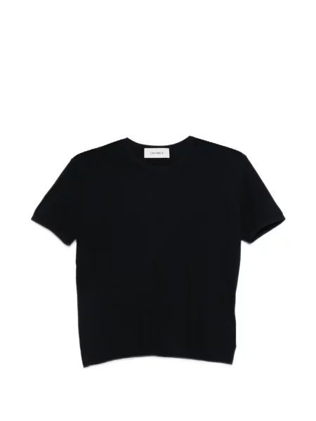 Плетена къс тениска Lisa Yang синьо