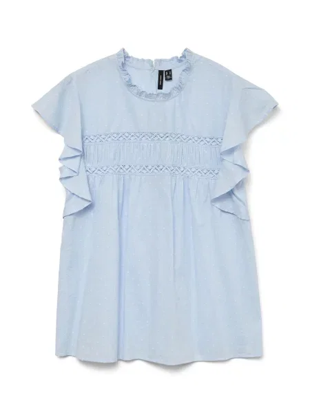 VERO MODA Bluză VMTrine deschis albastru