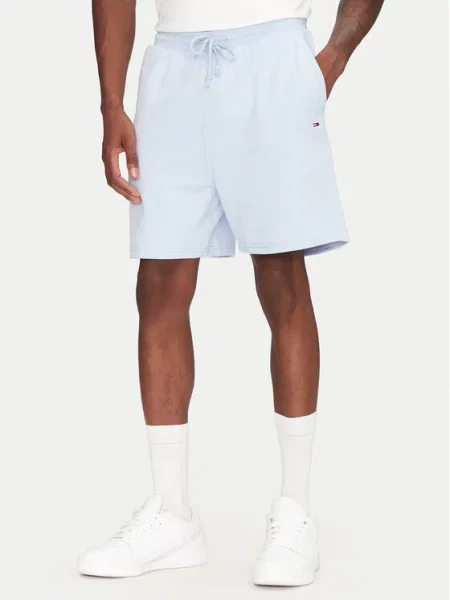 Tommy Jeans Pantaloni scurți sport Entry celest albastru